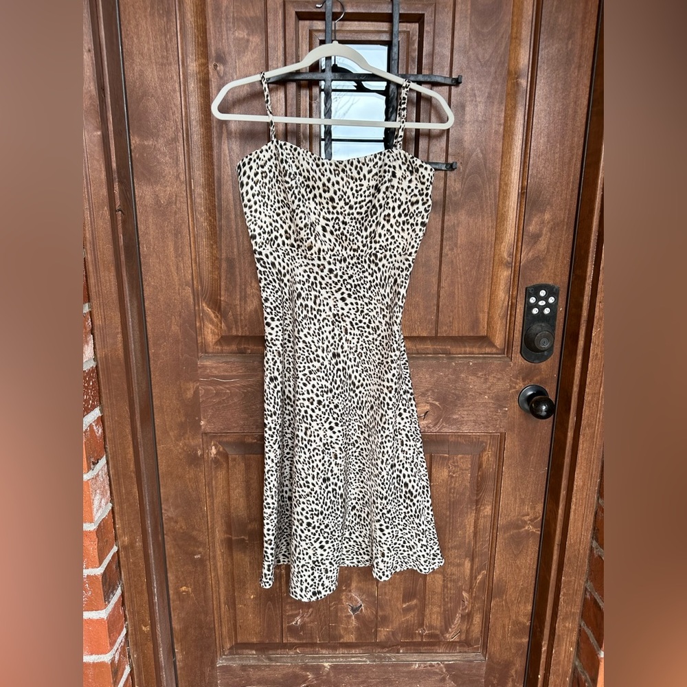 Lulus animal print dress medium